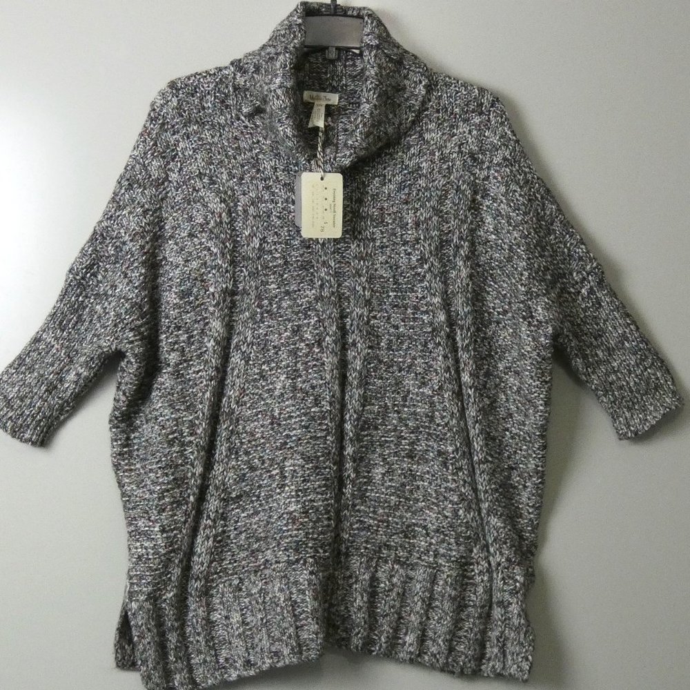 NWT Matilda Jane Multi-Color Evening Stroll Turtle Neck Sweater One Size